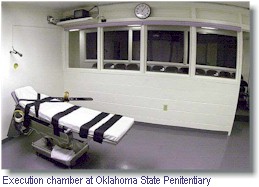 Execution chamber at Oklahoma State Penetentiary